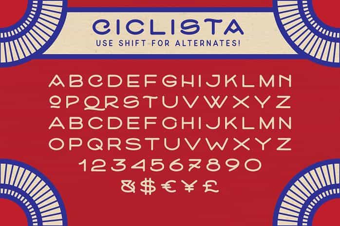 Ciclista Typeface Image 2