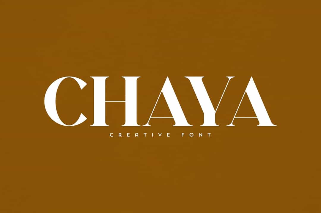 Chaya Font Image 1