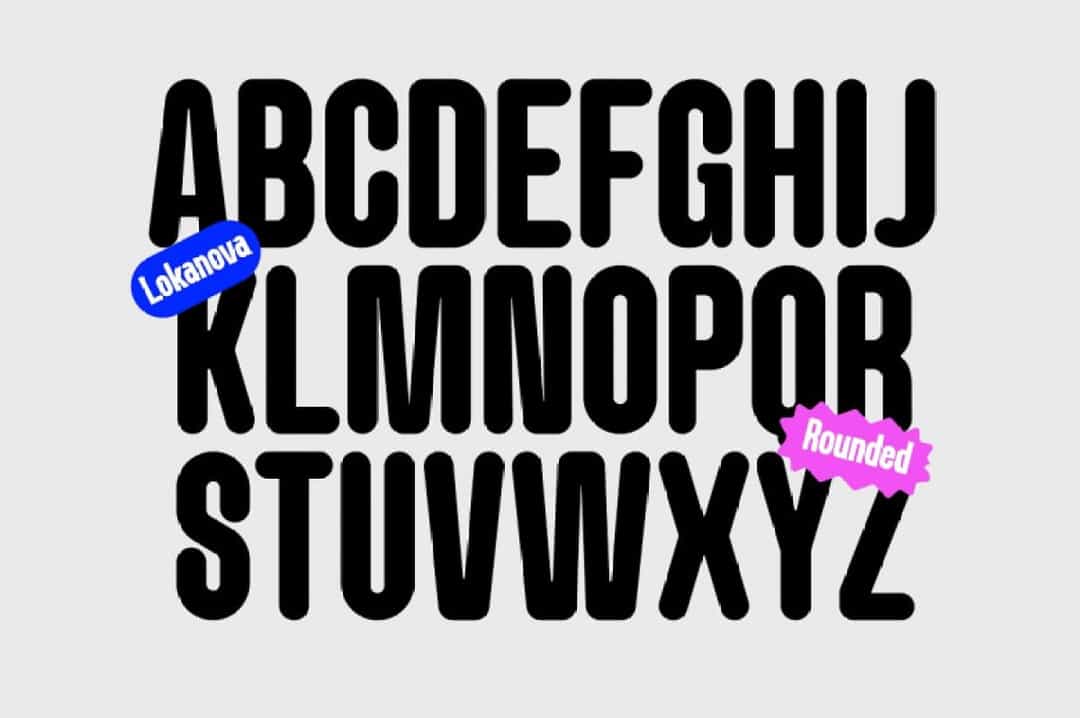 Lokanova Rounded Font Image 2