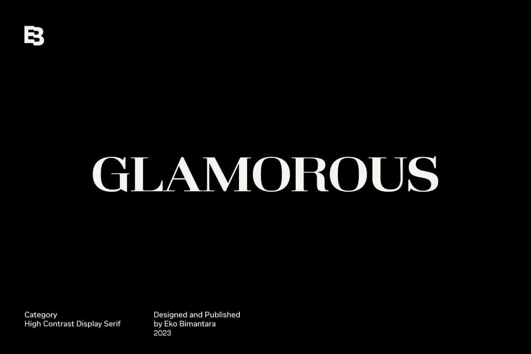 Glamorous Font Image 1