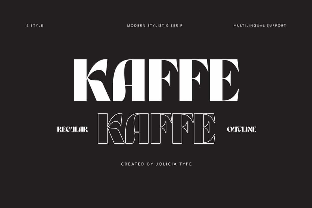 Kaffe Font Image 1
