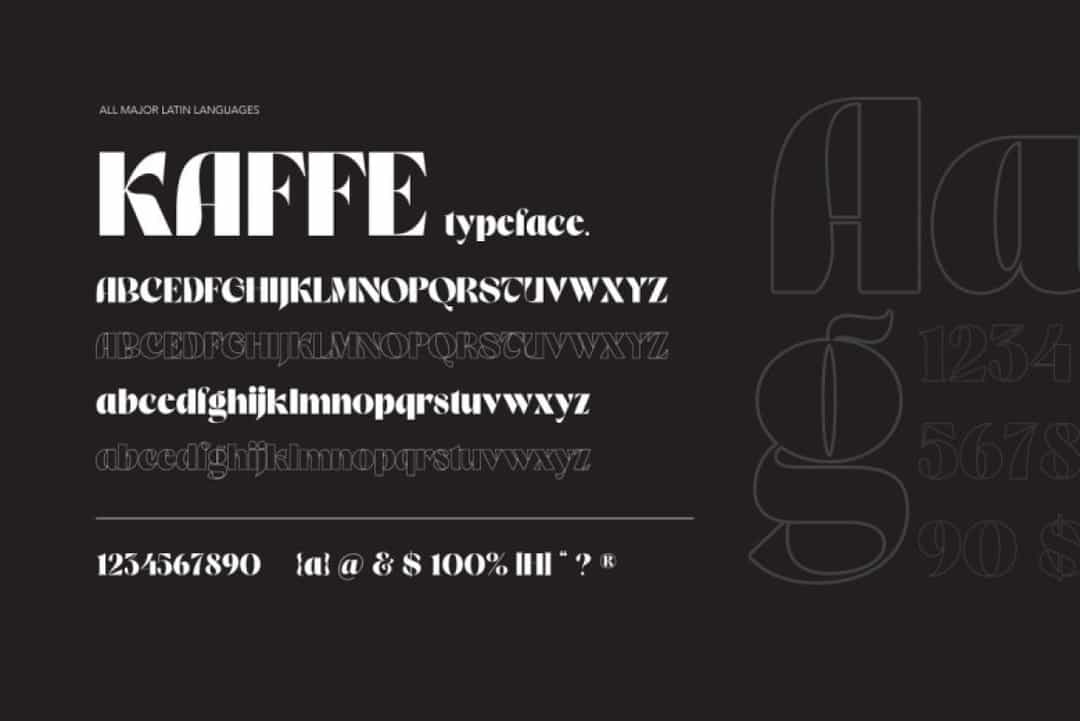 Kaffe Font Image 3