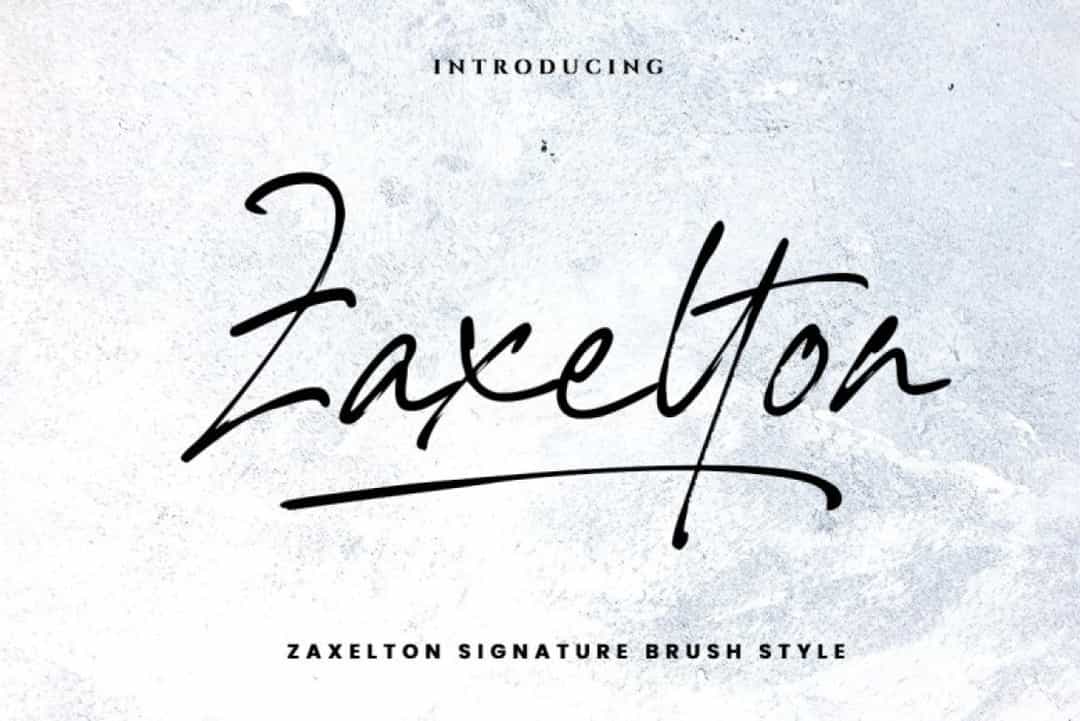Zaxelton Font Image 1