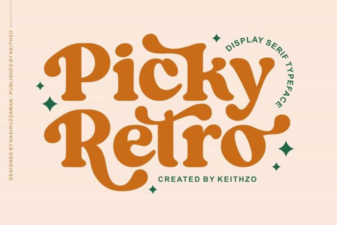 Picky Retro Font Image 1