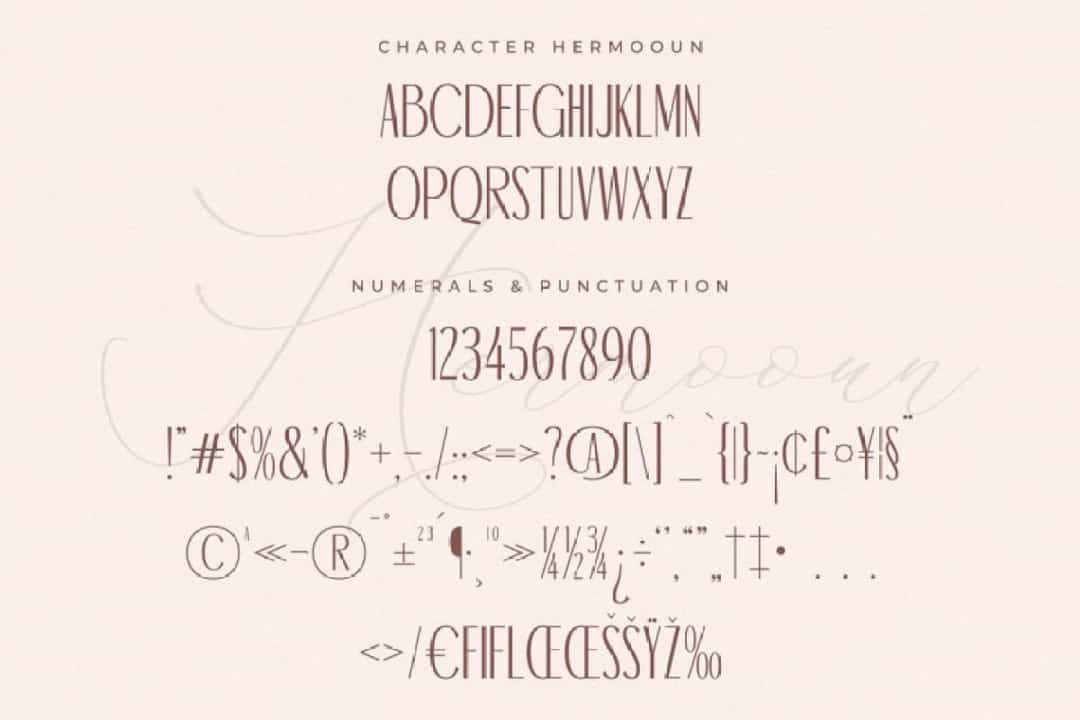 Hermooun Font Image 3