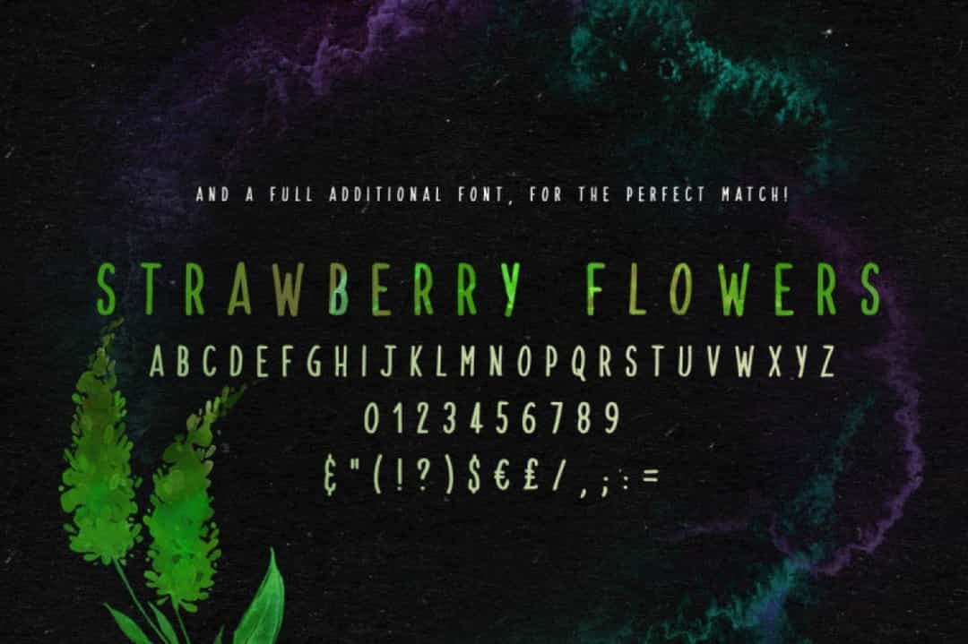 Strawberry Blossom Font Free Image 3