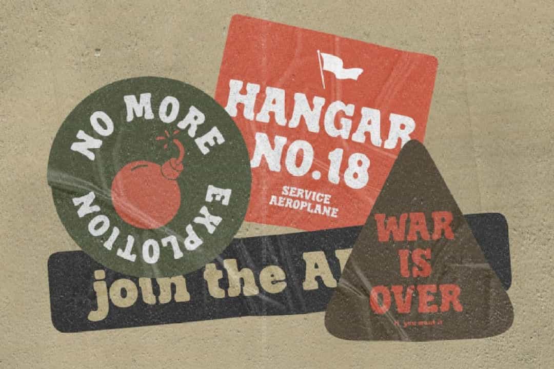 Troops Display Font Image 3