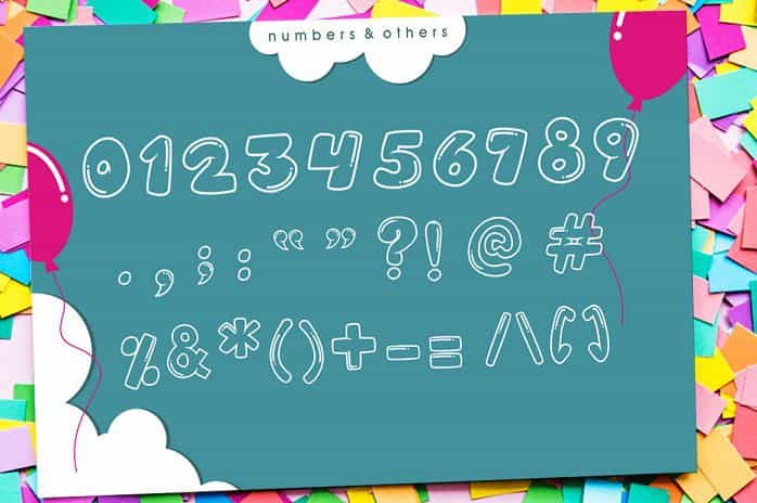 Balonku Cartoon Font Image 3