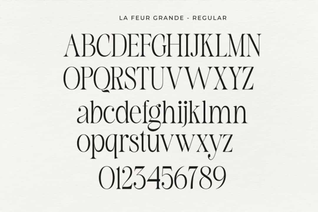 La Fleur Grande Font Image 3