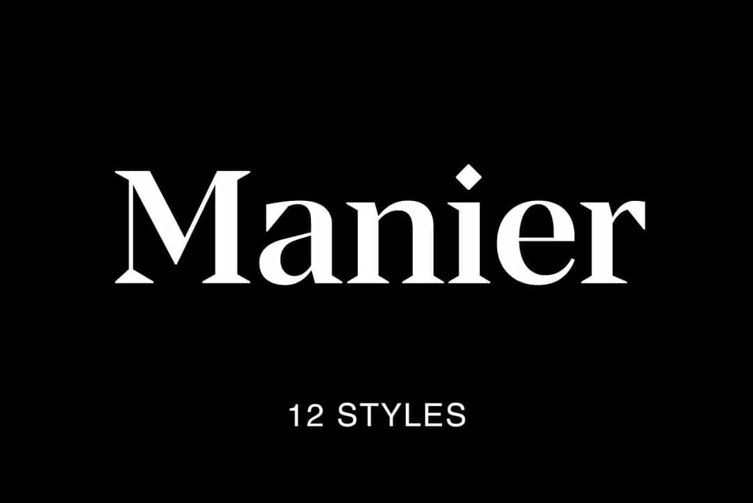 Manier Font Image 1