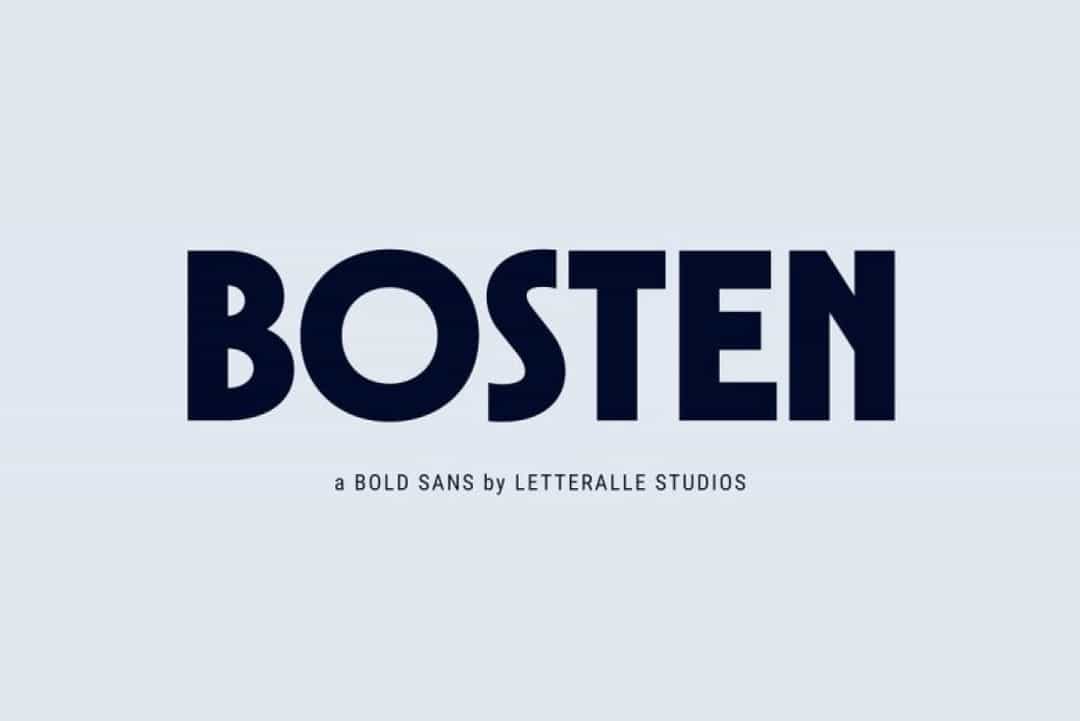 Bosten Font Image 1