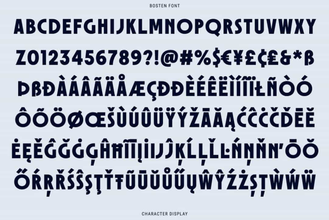 Bosten Font Image 3