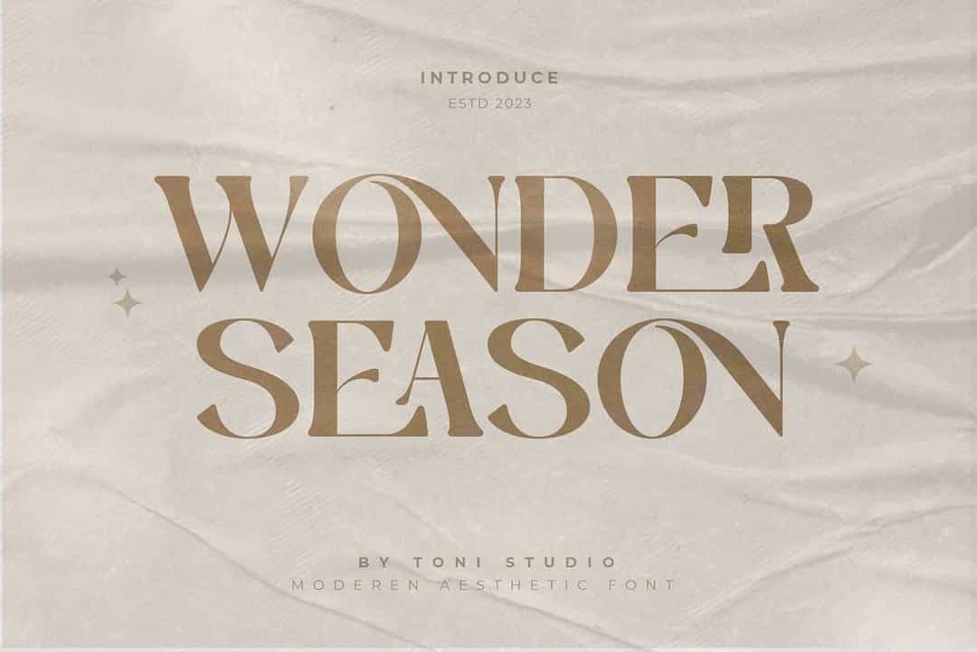 Wonder Season Font Image 1