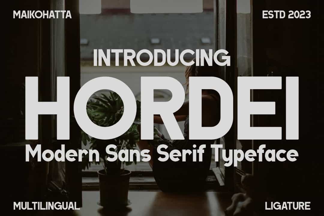 Hordei Font Image 1