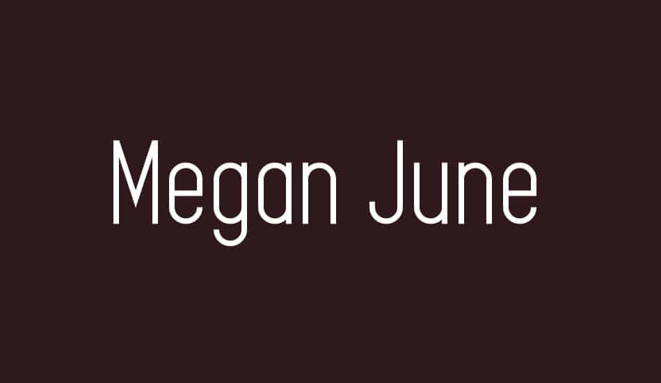 Megan June Font Free Image 1