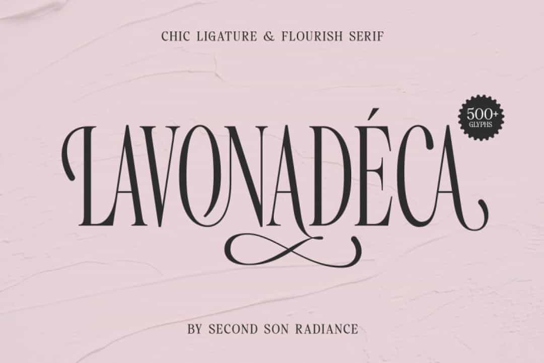 Lavonadeca Font Image 1
