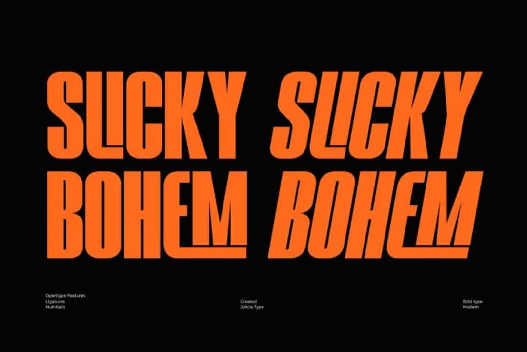 Slicky Bohem Font Image 1