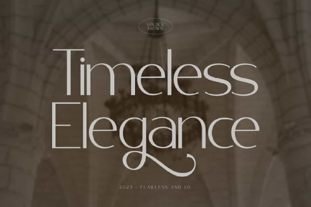 Golden Brown Font Image 2