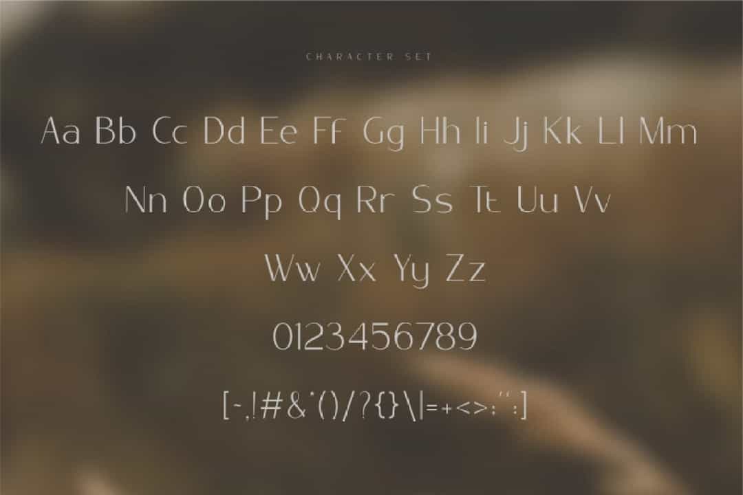 Golden Brown Font Image 3