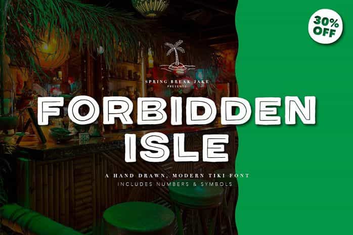 Forbidden Isle Tiki Font Image 1
