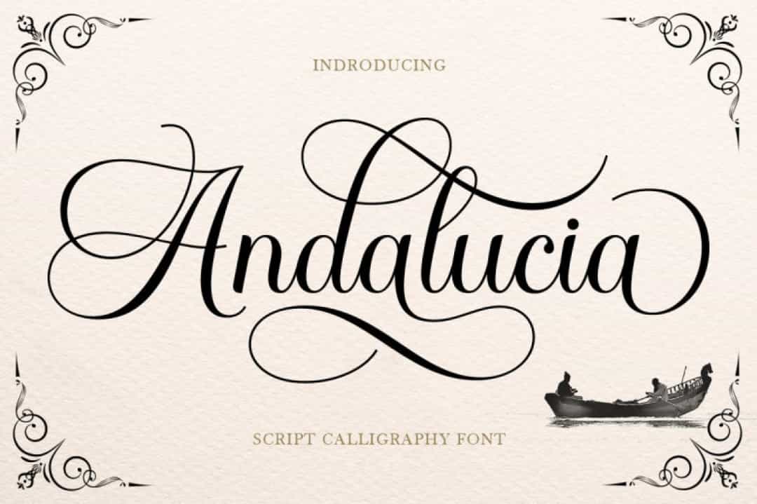 Andalucia Calligraphy Font Image 1