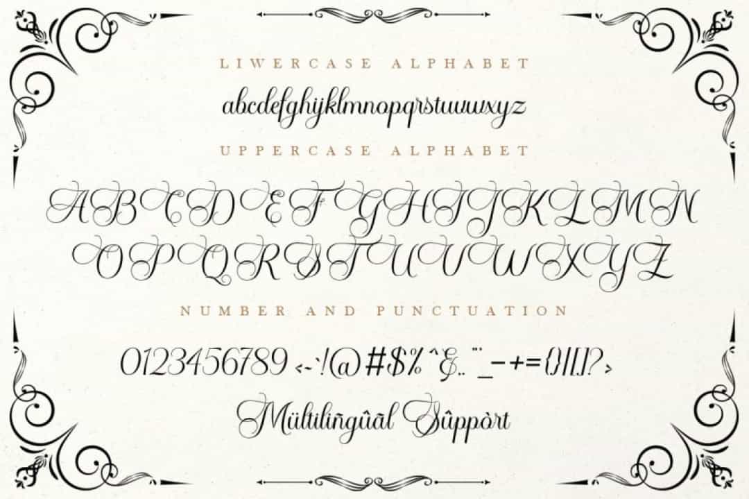 Andalucia Calligraphy Font Image 3