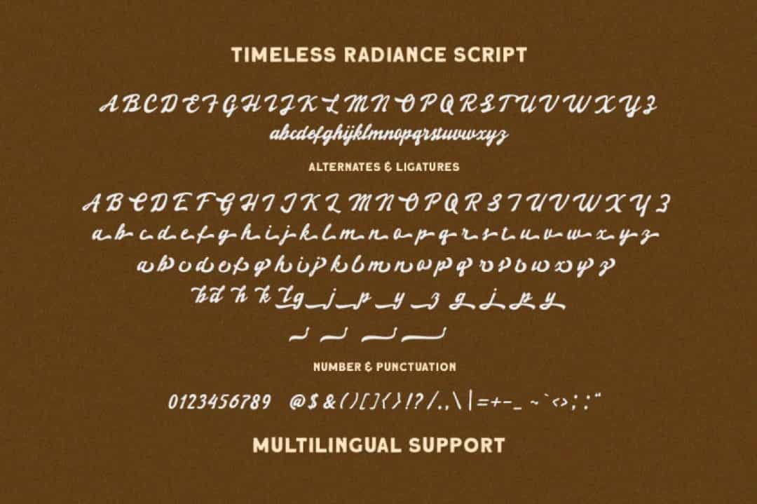 Timeless Radiance Font Image 3