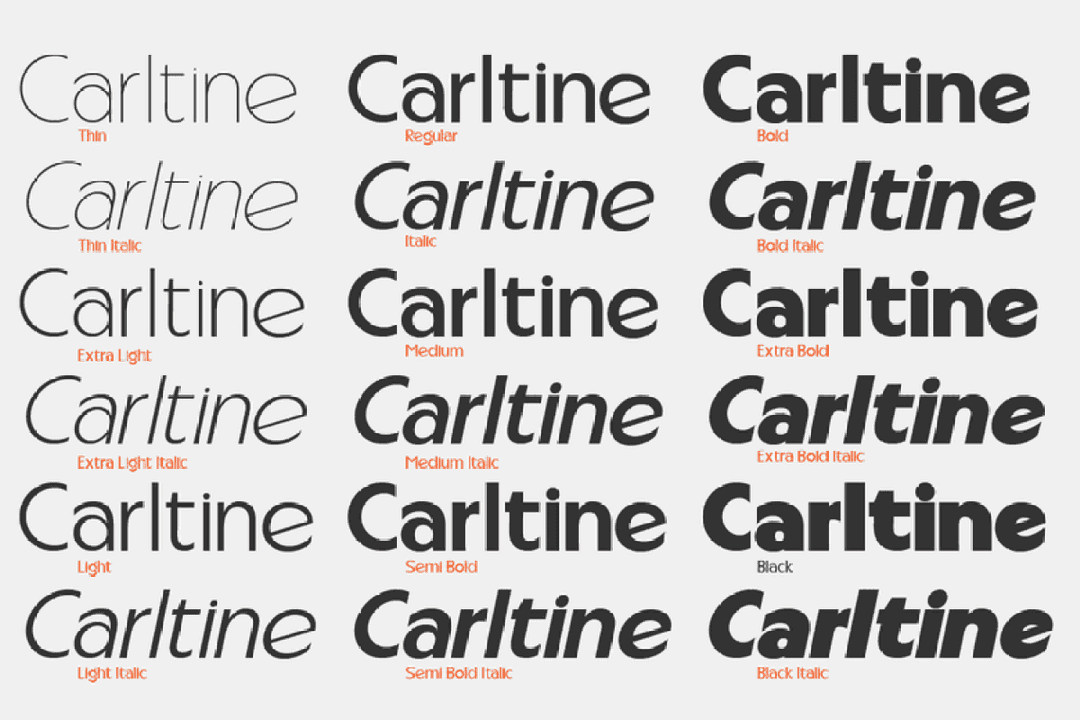 Carltine Font Image 2