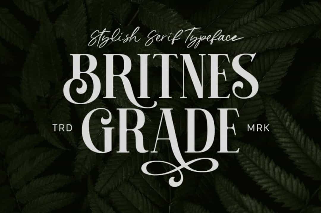 Britnes Grade Font Image 1