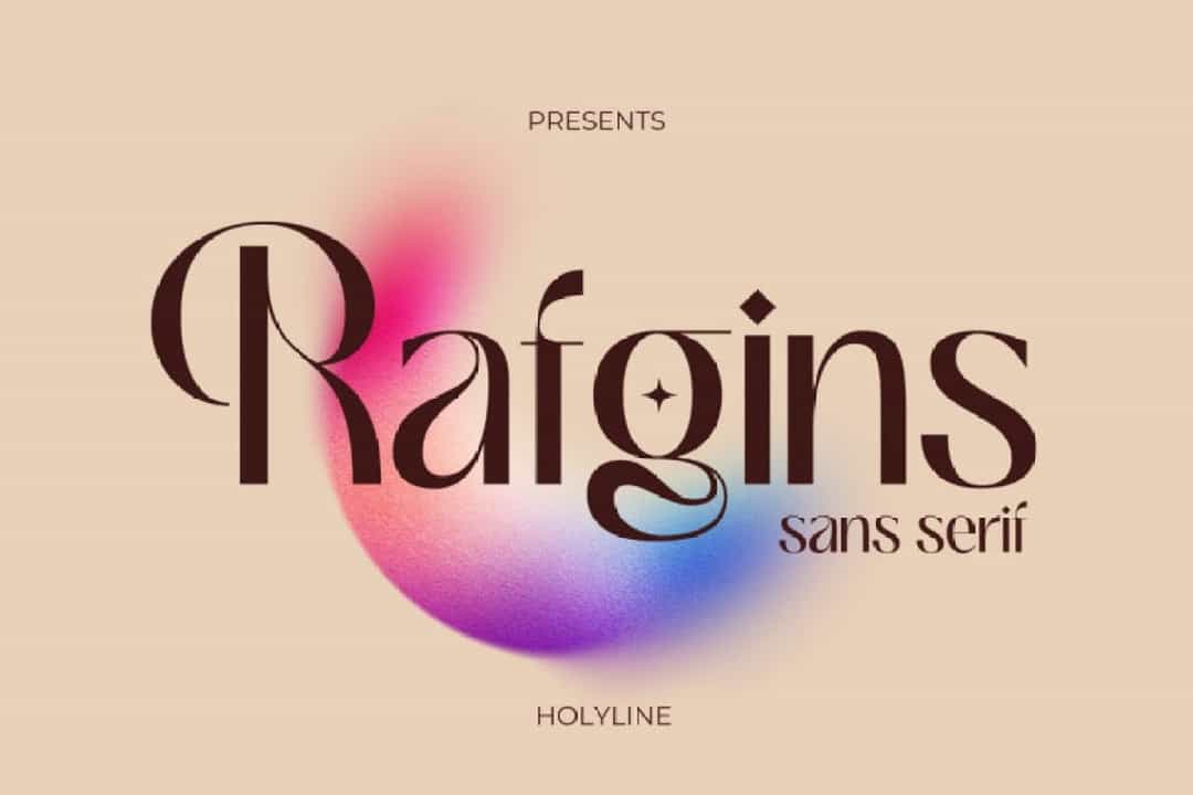 Rafgins Font Image 1