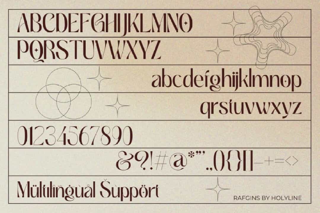 Rafgins Font Image 3