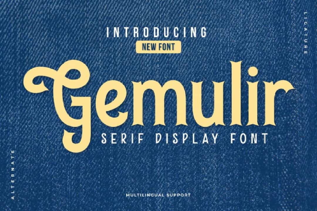 Gemulir Font Image 1