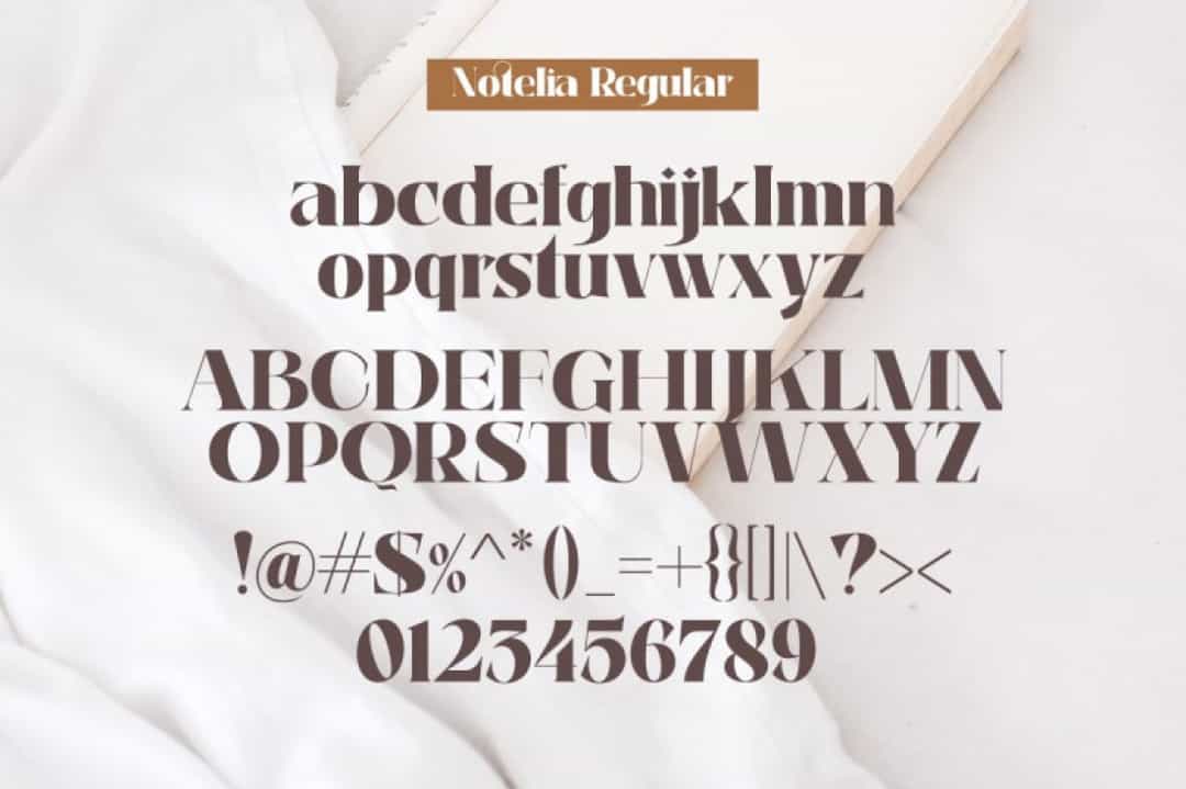 Notelia Font Image 3