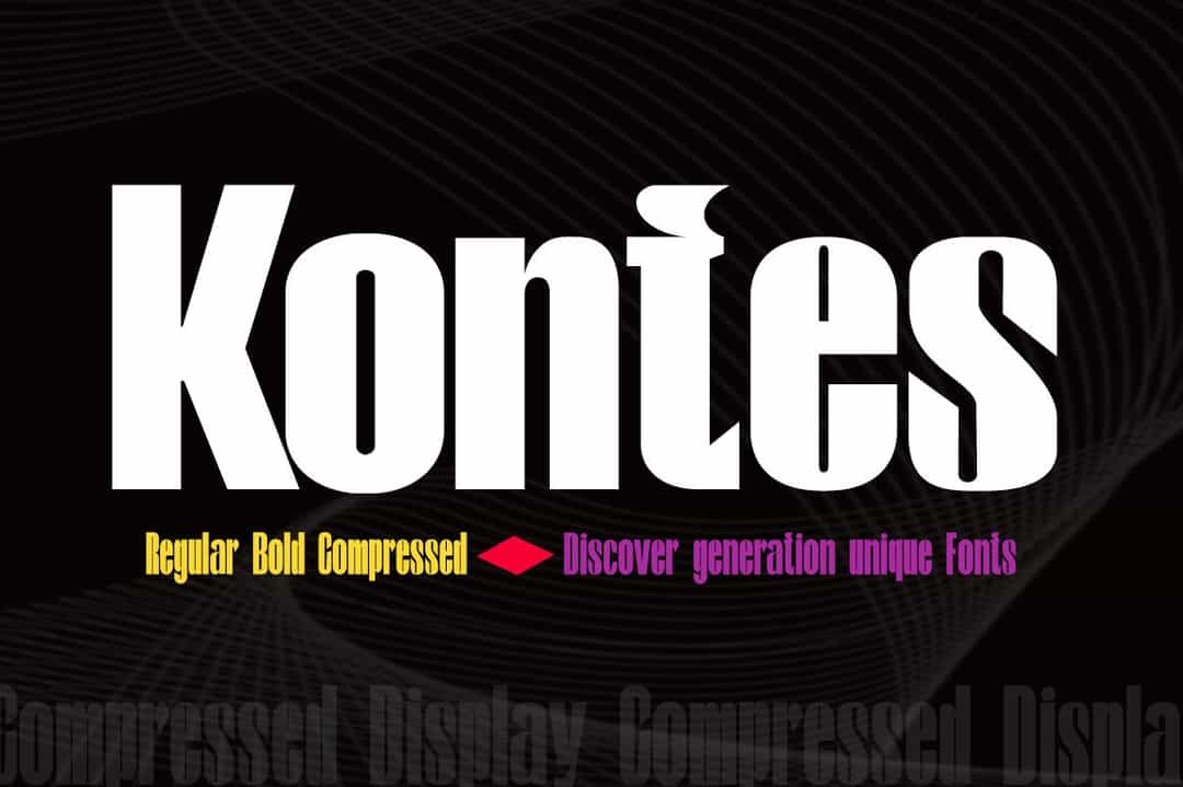 Kontes Font Image 1