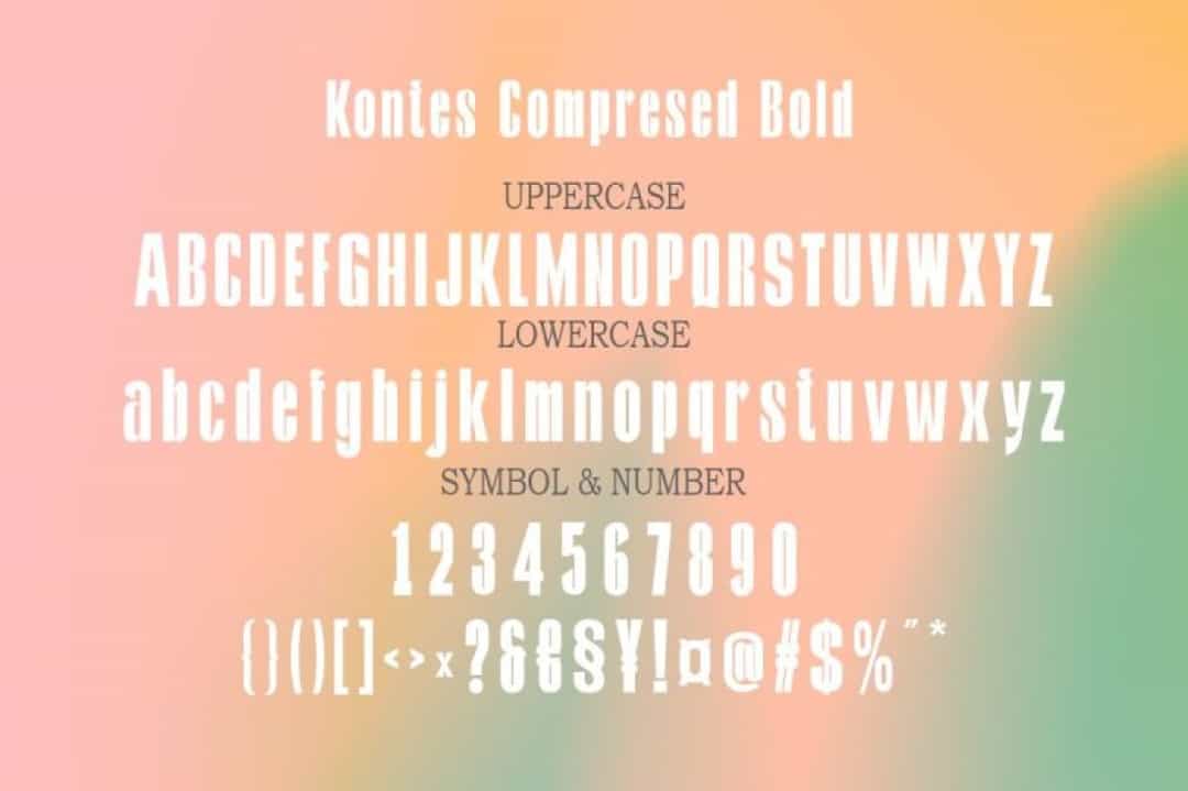 Kontes Font Image 3