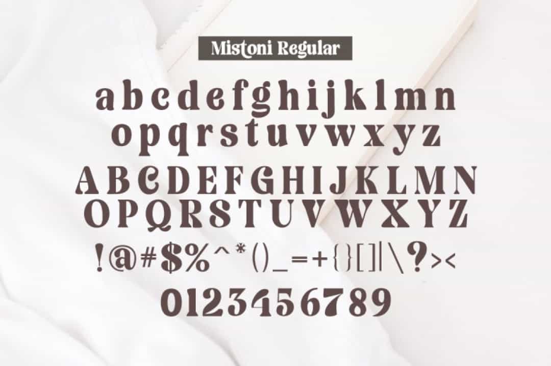 Mistoni Font Image 3