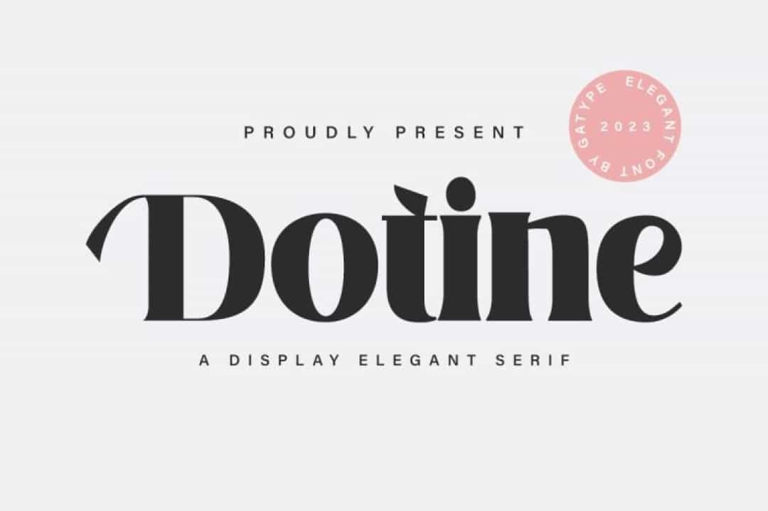 Dotine Font Image 1