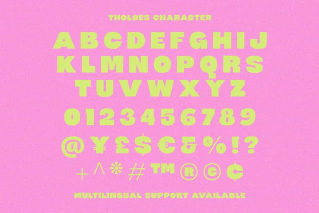 Tholoes Font Image 3