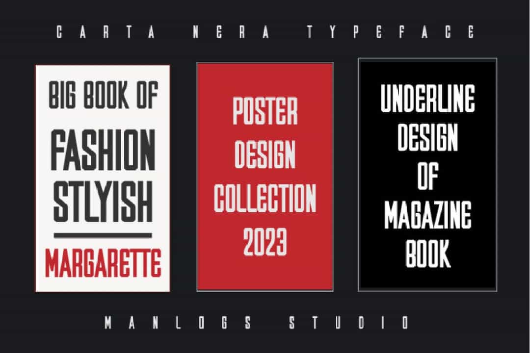 Carta Nera Font Image 2