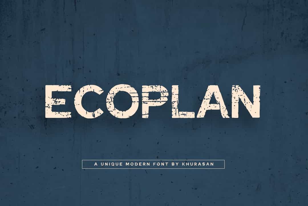 Ecoplan Font Image 1