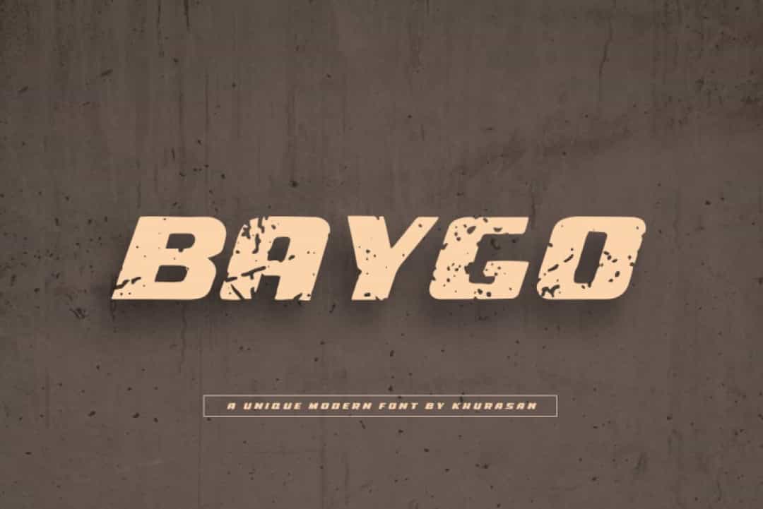 Baygo Font Image 1