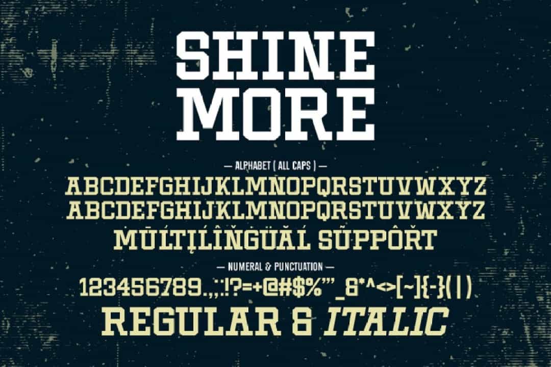 Shine More Font Image 3