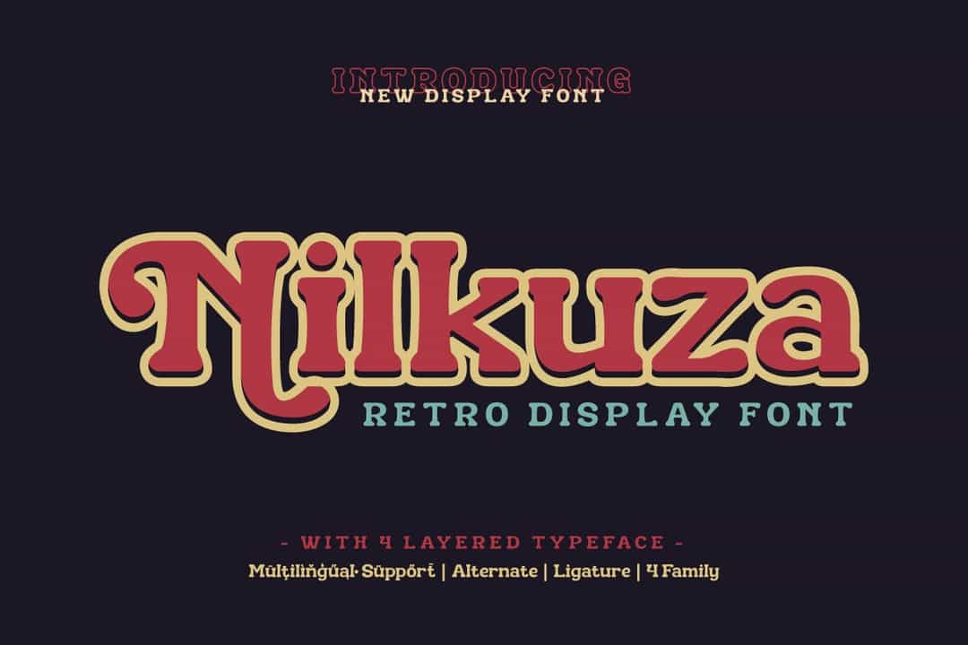 Nilkuza Font Image 1