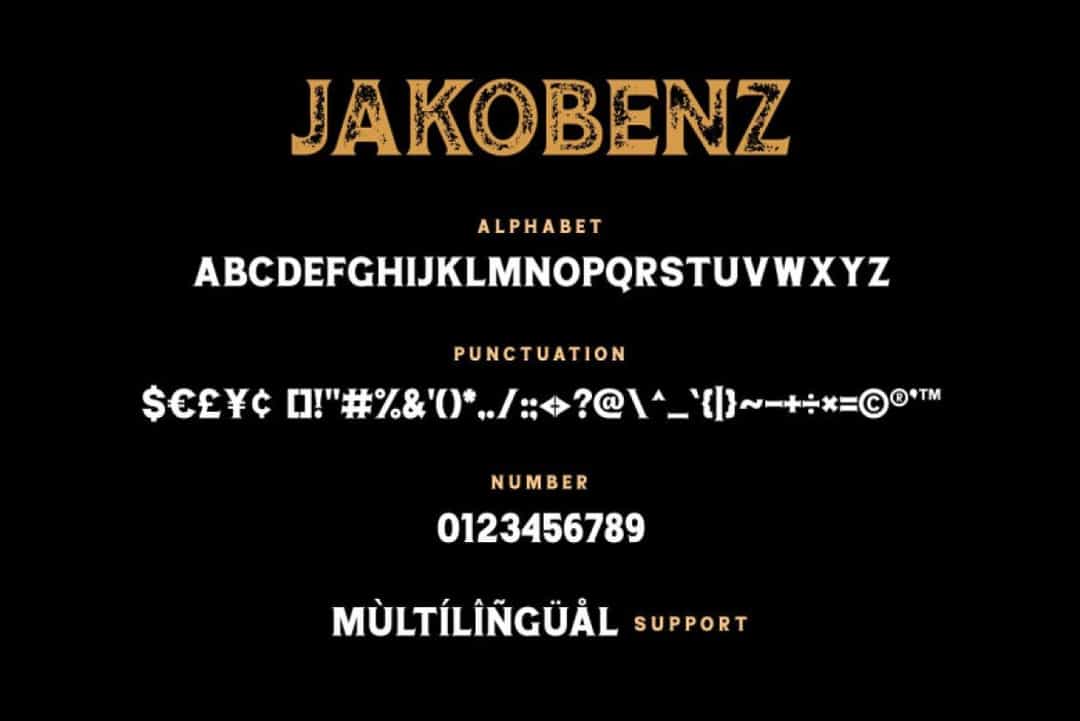 Jakobenz Font Image 3