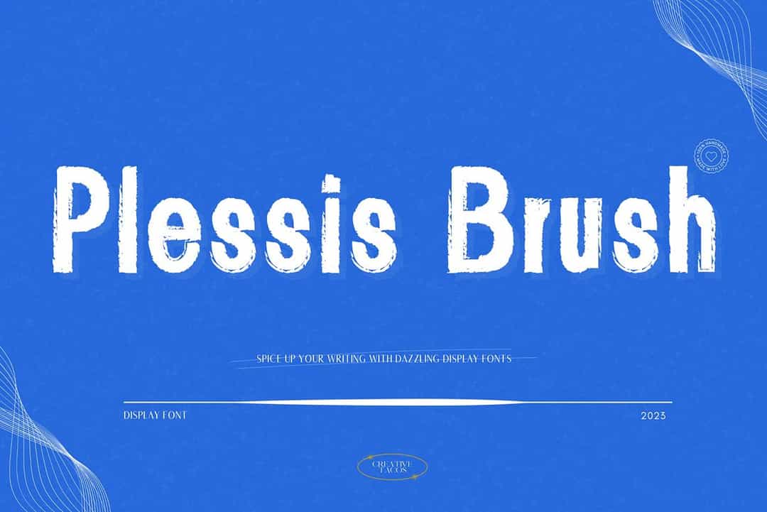 Plessis Brush Font Image 1