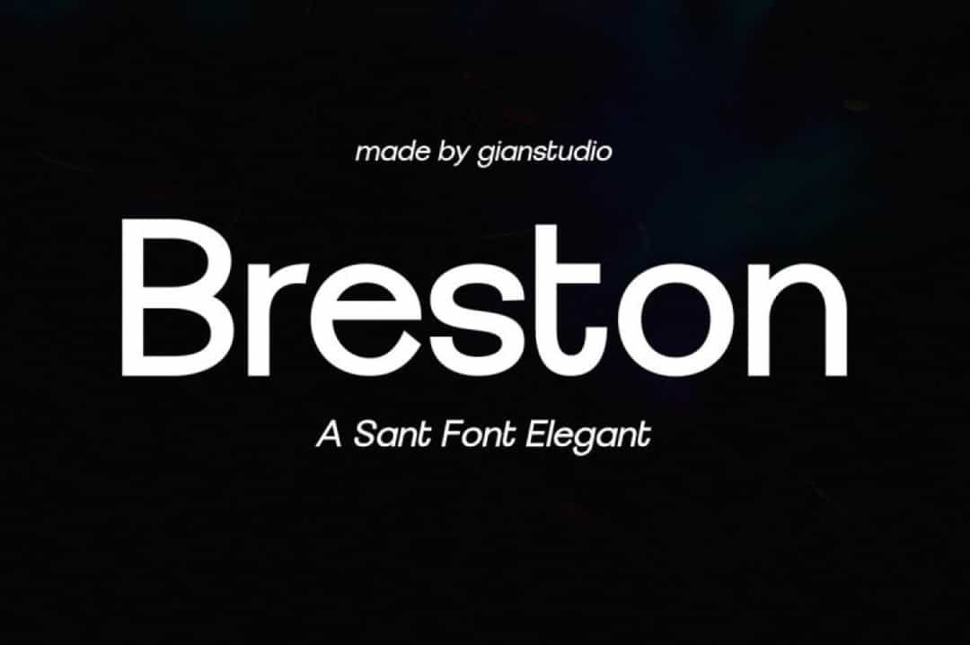 Breston Font Image 1