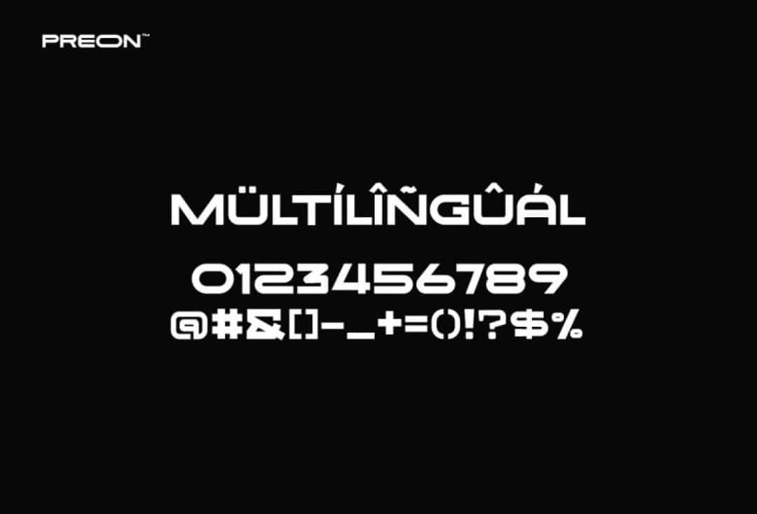 Preon Font Image 3