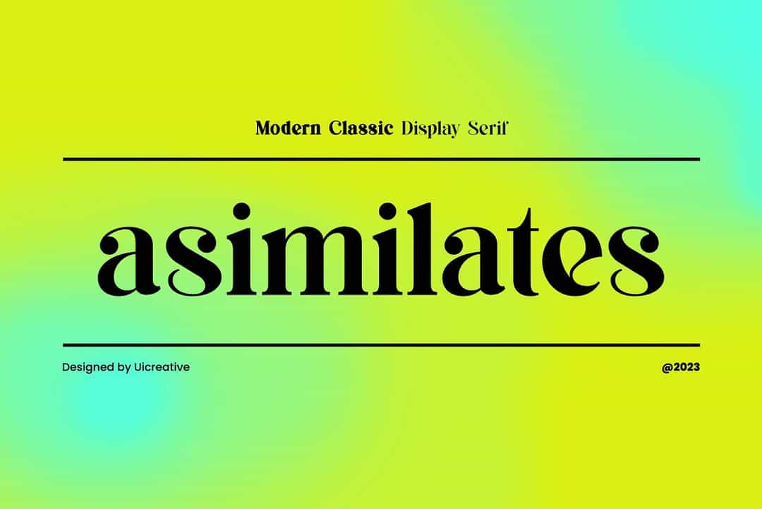 Asimilates Font Image 1
