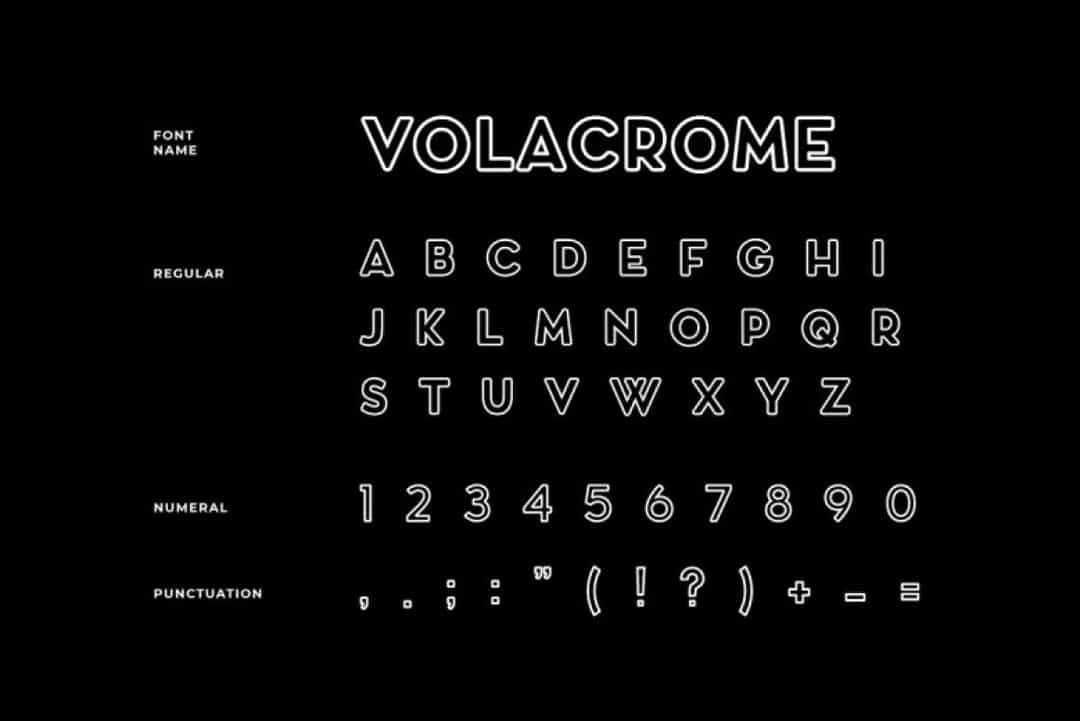 Volacrome Font Image 3