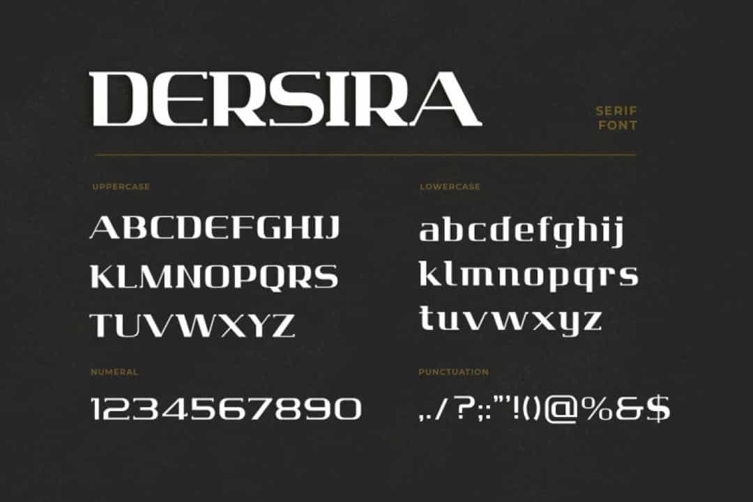 Dersira Font Image 3